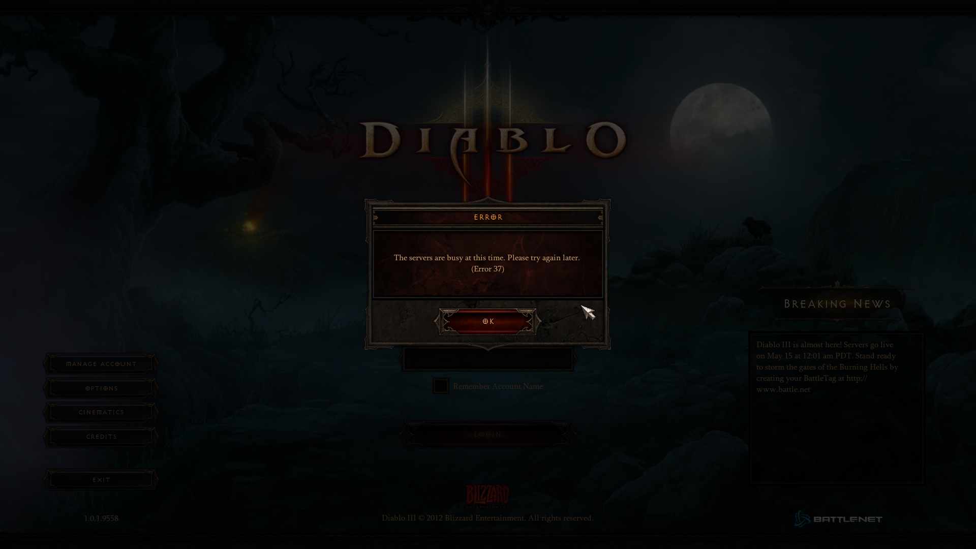 Diablo 3 Launch